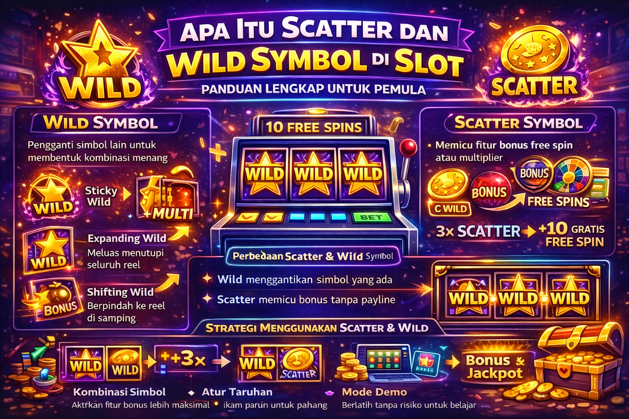 Apa Itu Scatter dan Wild Symbol di Slot: Panduan Lengkap untuk Pemula